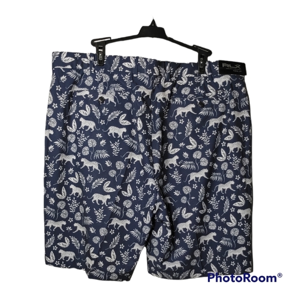 RLX Ralph Lauren Golf West Indie Multi Water Repellent Stretch Leopard Shorts 38 - Picture 4 of 5